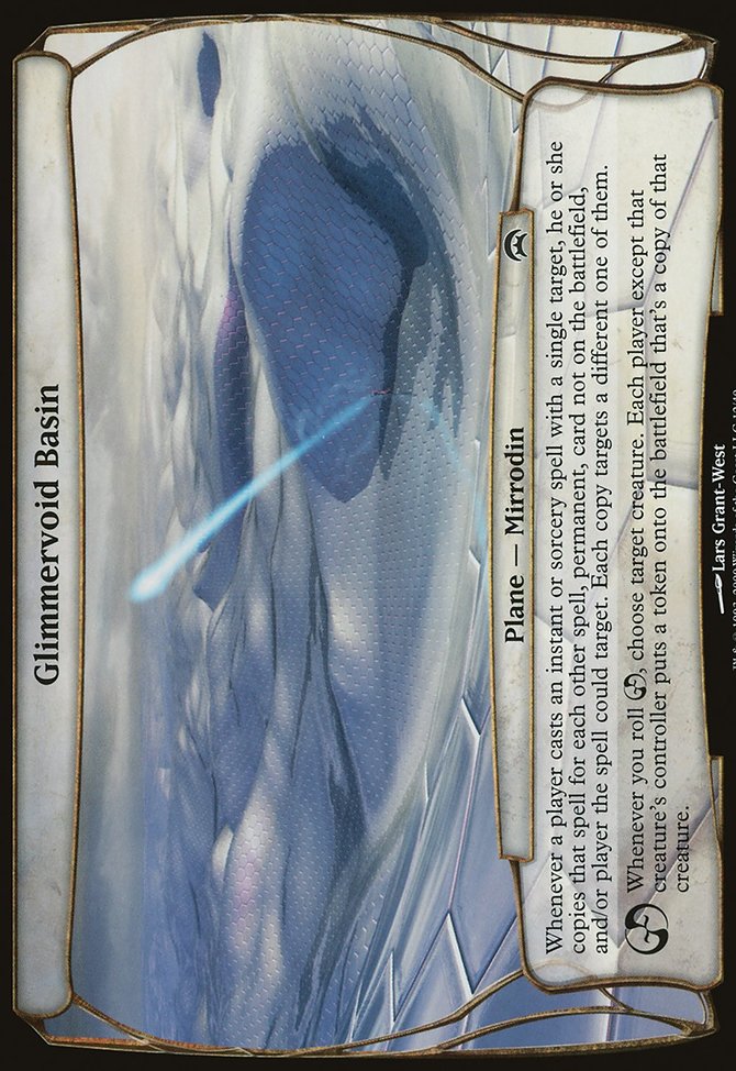 Glimmervoid Basin, Planechase Planes #12, Magic: The Gathering card
