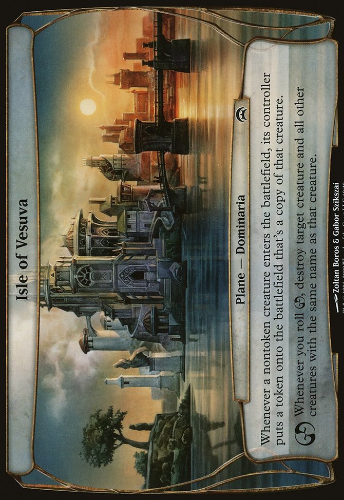 Isle of Vesuva, Planechase Planes #18, Magic: The Gathering card