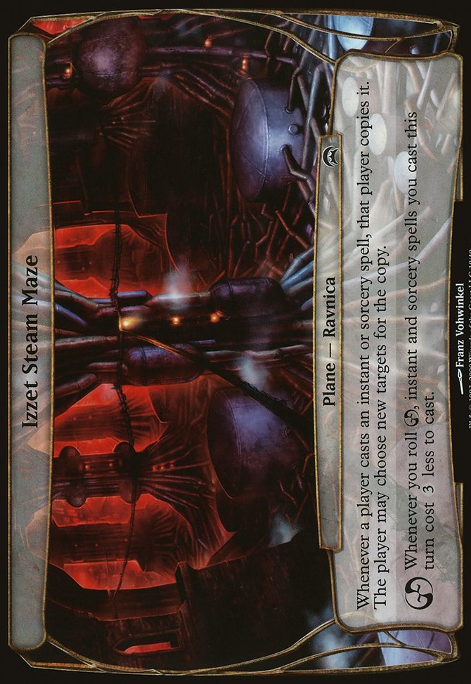 Izzet Steam Maze, Planechase Planes #19, Magic: The Gathering card