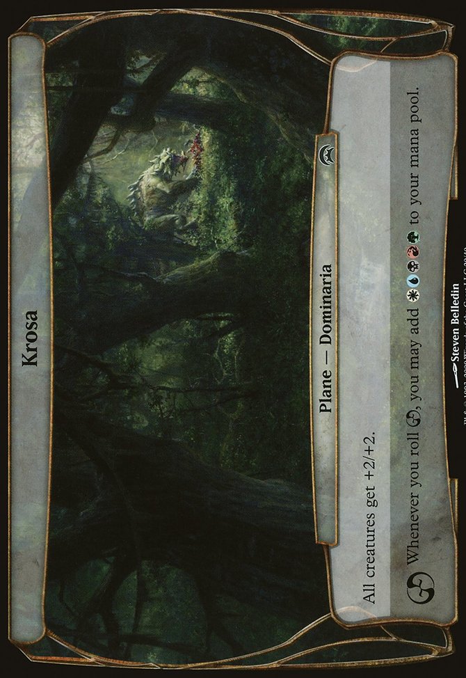 Krosa, Planechase Planes #20, Magic: The Gathering card