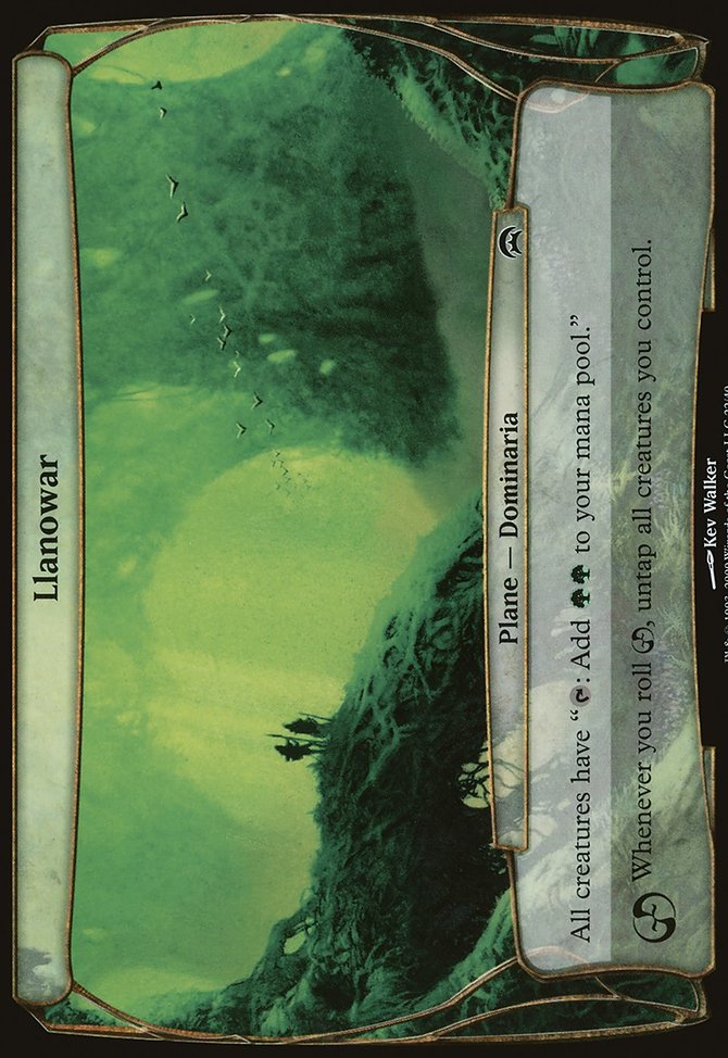 Llanowar, Planechase Planes #22, Magic: The Gathering card