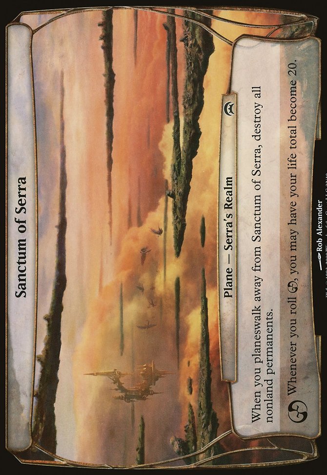 Sanctum of Serra, Planechase Planes #32, Magic: The Gathering card