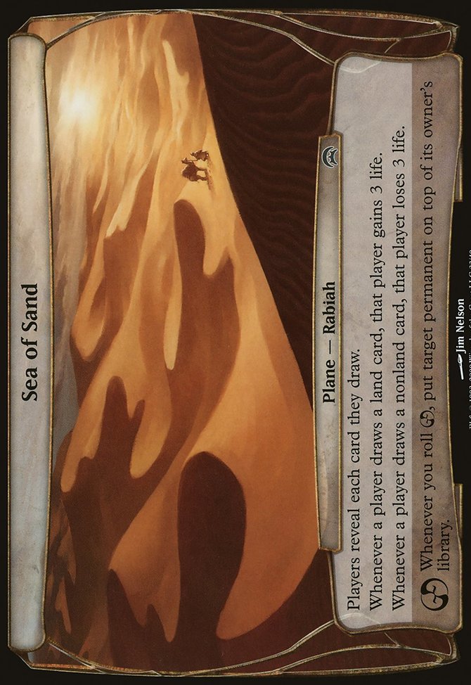 Sea of Sand, Planechase Planes #33, Magic: The Gathering card
