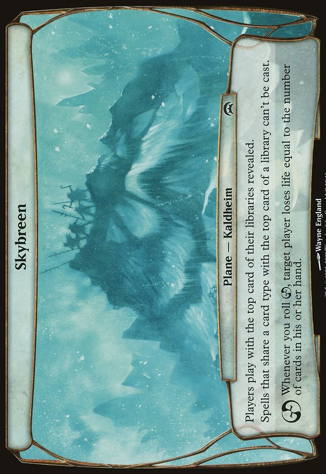 Skybreen, Planechase Planes #35, Magic: The Gathering card