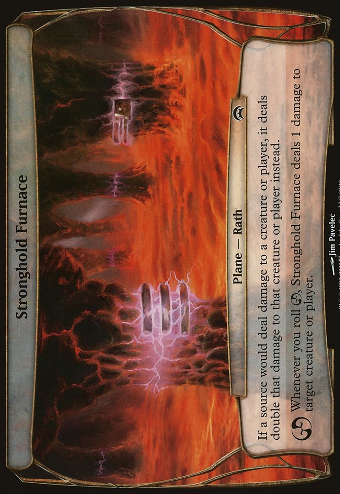 Stronghold Furnace, Planechase Planes #37, Magic: The Gathering card