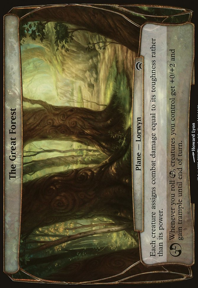 The Great Forest, Planechase Planes #14, Magic: The Gathering card