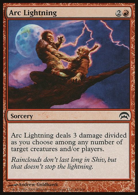 Arc Lightning, Planechase #46, Magic: The Gathering card