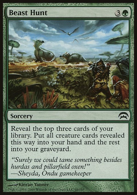 Beast Hunt, Planechase #68, Magic: The Gathering card