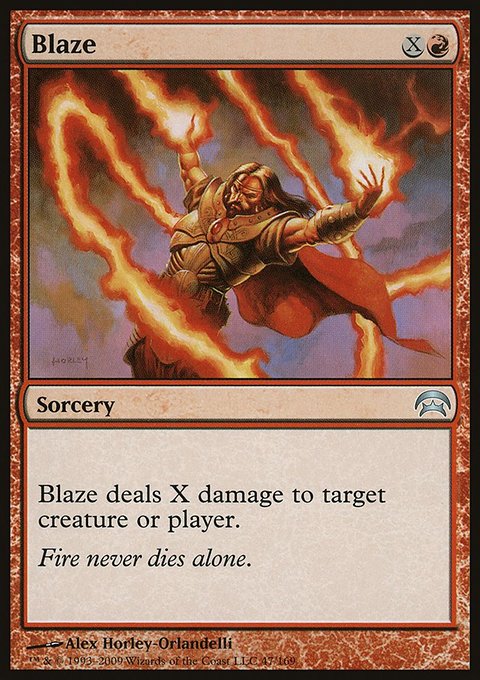 Blaze, Planechase #47, Magic: The Gathering card