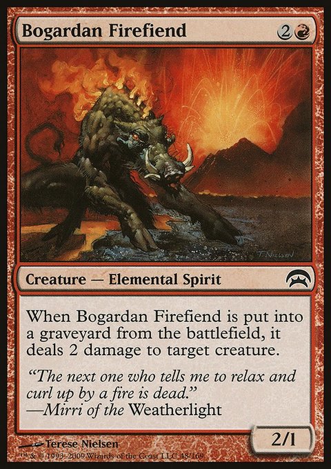Bogardan Firefiend, Planechase #48, Magic: The Gathering card