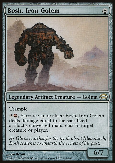 Bosh, Iron Golem, Planechase #108, Magic: The Gathering card