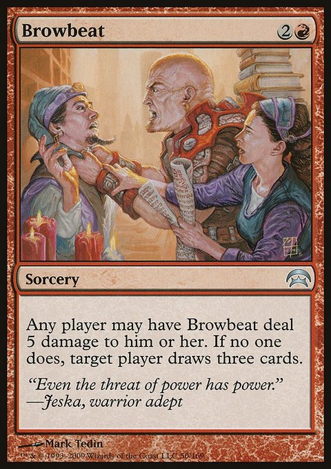 Browbeat, Planechase #50, Magic: The Gathering card
