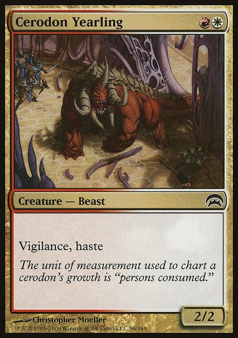 Cerodon Yearling, Planechase #86, Magic: The Gathering card