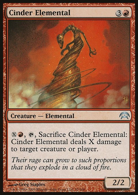 Cinder Elemental, Planechase #51, Magic: The Gathering card