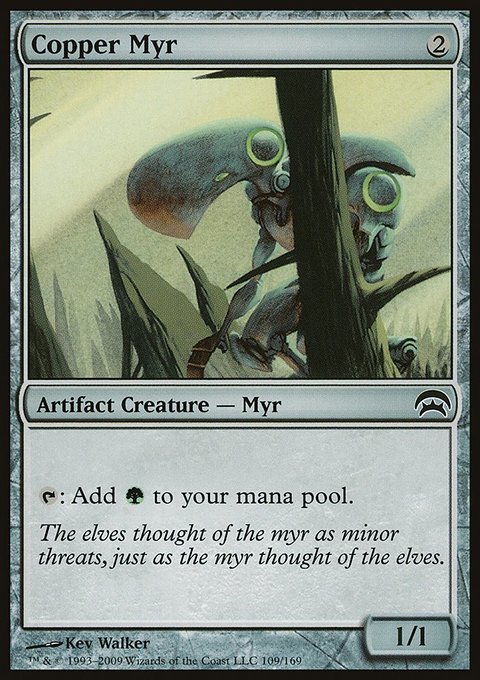 Copper Myr, Planechase #109, Magic: The Gathering card