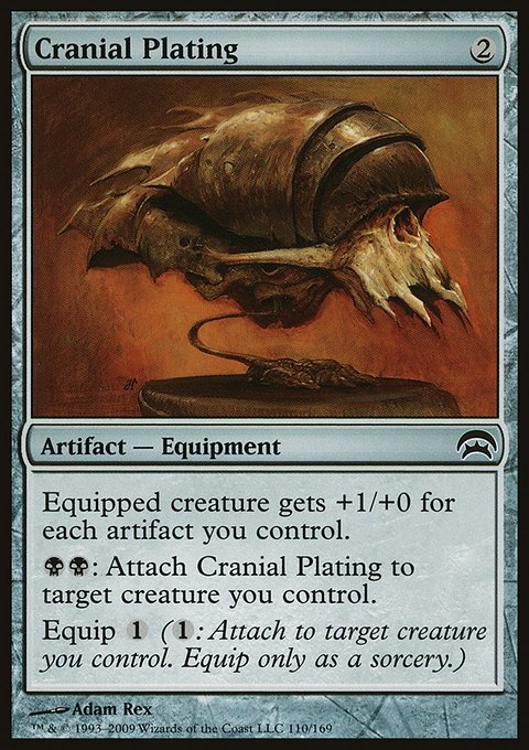 Cranial Plating, Planechase #110, Magic: The Gathering card