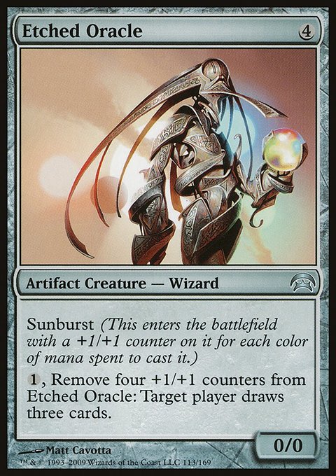 Etched Oracle, Planechase #113, Magic: The Gathering card