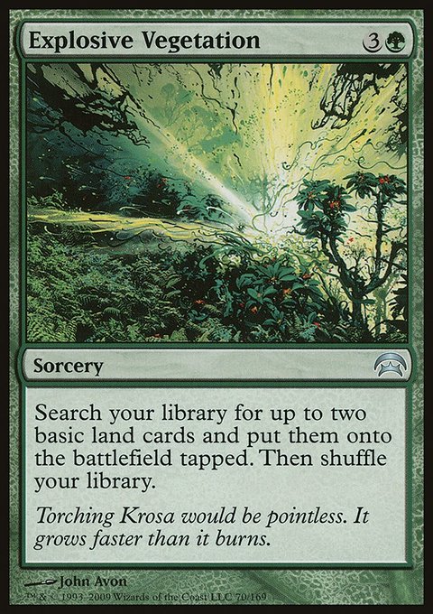 Explosive Vegetation, Planechase #70, Magic: The Gathering card