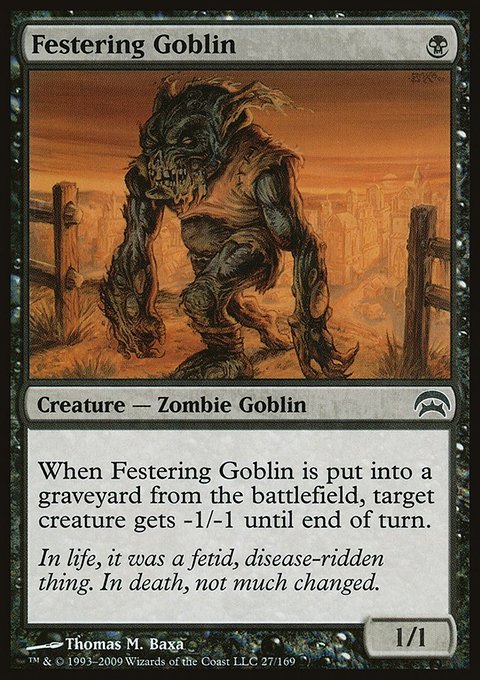 Festering Goblin, Planechase #27, Magic: The Gathering card