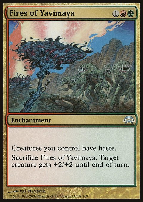 Fires of Yavimaya, Planechase #87, Magic: The Gathering card