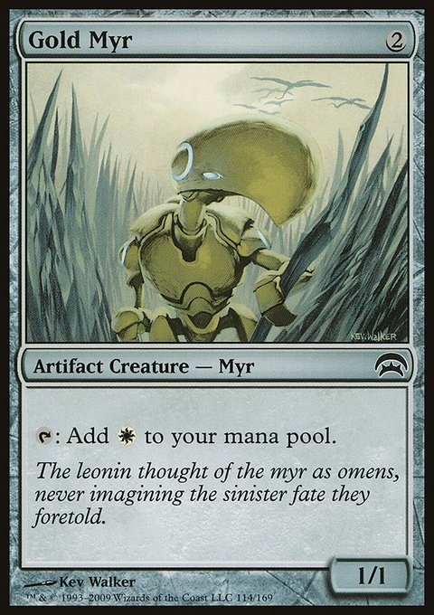 Gold Myr, Planechase #114, Magic: The Gathering card