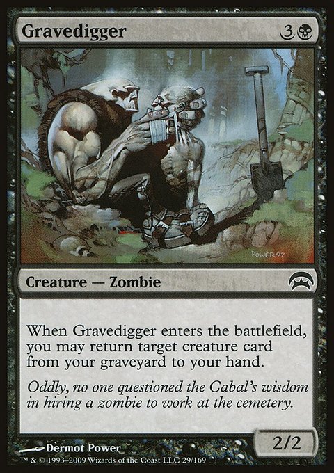 Gravedigger, Planechase #29, Magic: The Gathering card