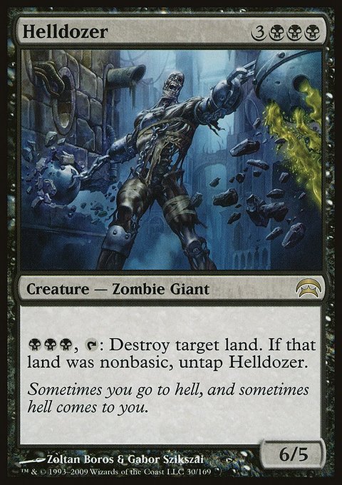 Helldozer, Planechase #30, Magic: The Gathering card