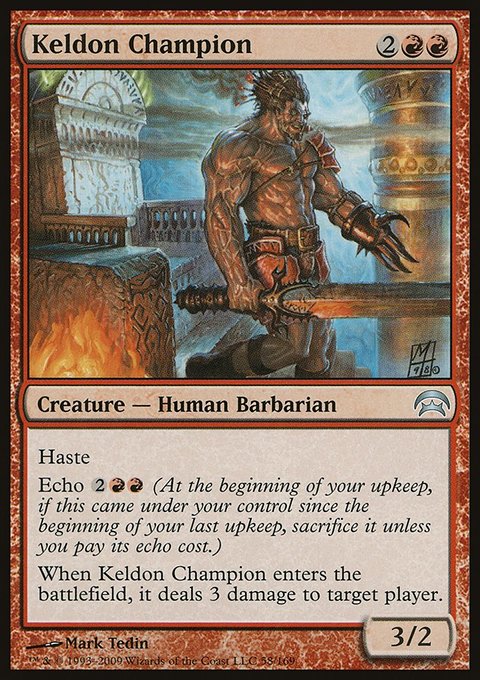 Keldon Champion, Planechase #58, Magic: The Gathering card