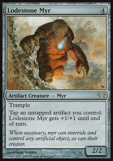 Lodestone Myr, Planechase #117, Magic: The Gathering card