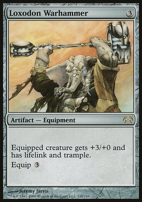 Loxodon Warhammer, Planechase #118, Magic: The Gathering card