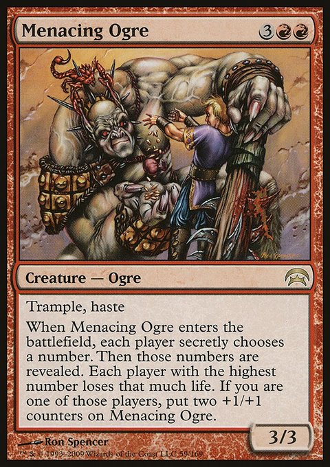Menacing Ogre, Planechase #59, Magic: The Gathering card