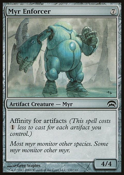 Myr Enforcer, Planechase #120, Magic: The Gathering card