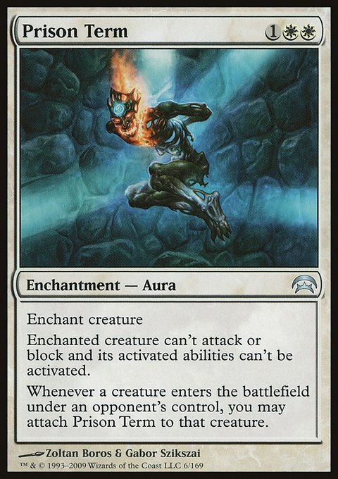 Prison Term, Planechase #6, Magic: The Gathering card