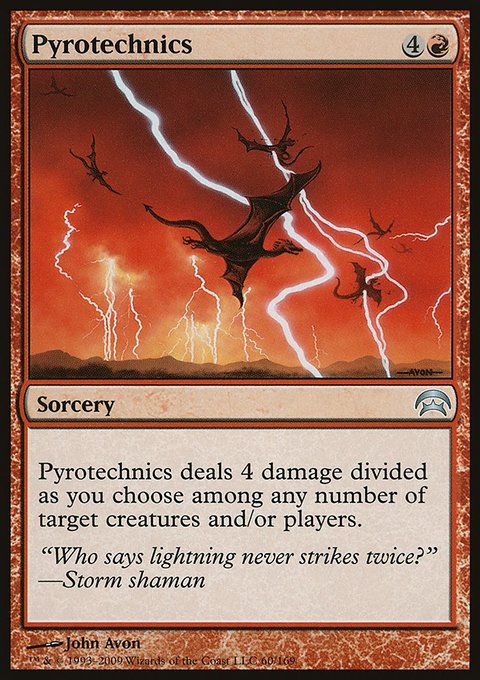 Pyrotechnics, Planechase #60, Magic: The Gathering card