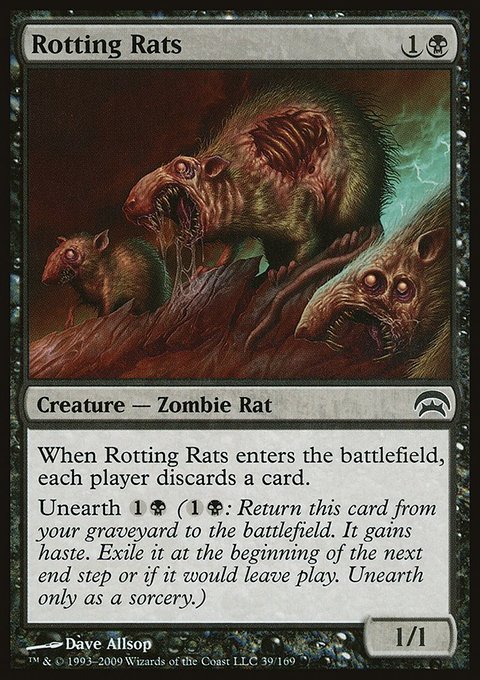 Rotting Rats, Planechase #39, Magic: The Gathering card