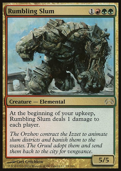 Rumbling Slum, Planechase #93, Magic: The Gathering card