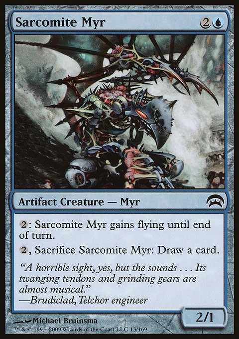 Sarcomite Myr, Planechase #13, Magic: The Gathering card