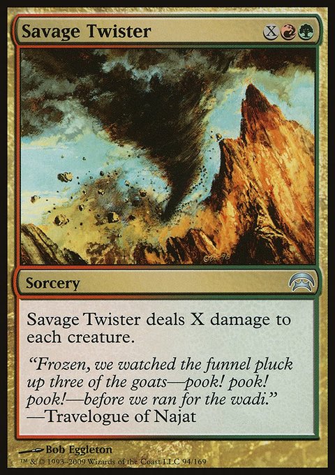 Savage Twister, Planechase #94, Magic: The Gathering card