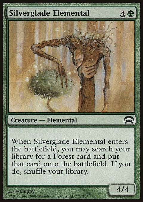 Silverglade Elemental, Planechase #78, Magic: The Gathering card