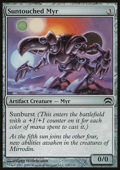 Suntouched Myr, Planechase #128, Magic: The Gathering card