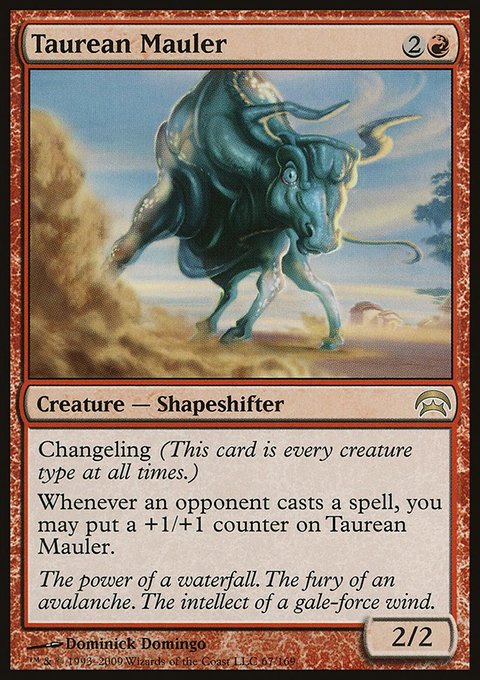 Taurean Mauler, Planechase #67, Magic: The Gathering card