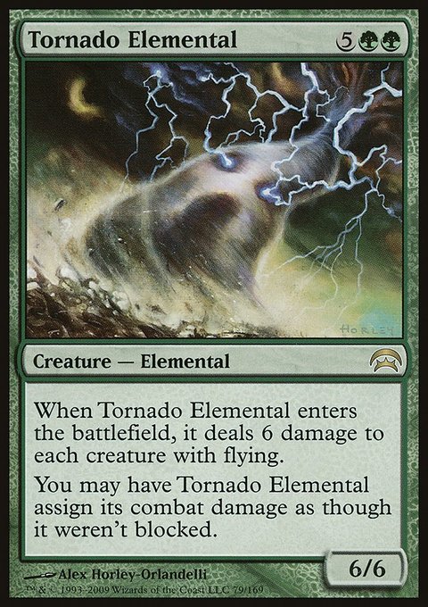 Tornado Elemental, Planechase #79, Magic: The Gathering card