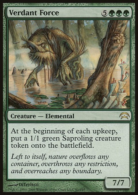 Verdant Force, Planechase #81, Magic: The Gathering card