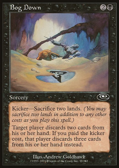 Bog Down, Planeshift #39, Magic: The Gathering card