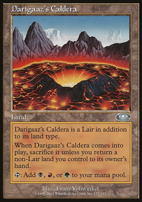 Darigaaz's Caldera, Planeshift #137, Magic: The Gathering card