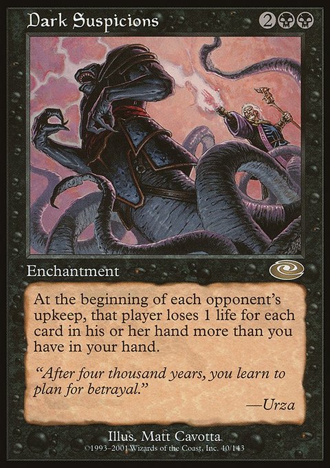 Dark Suspicions, Planeshift #40, Magic: The Gathering card