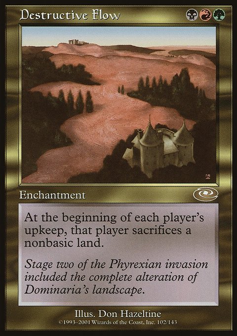 Destructive Flow, Planeshift #102, Magic: The Gathering card