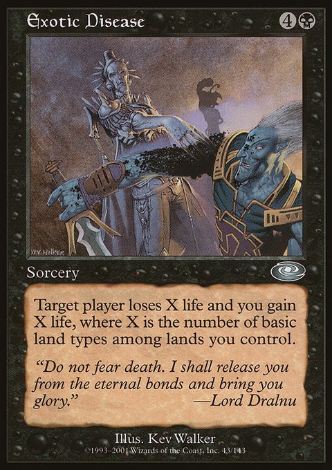 Exotic Disease, Planeshift #43, Magic: The Gathering card