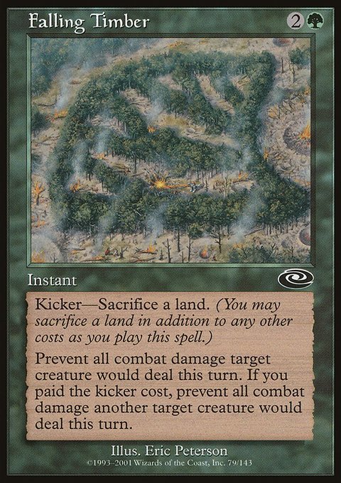Falling Timber, Planeshift #79, Magic: The Gathering card