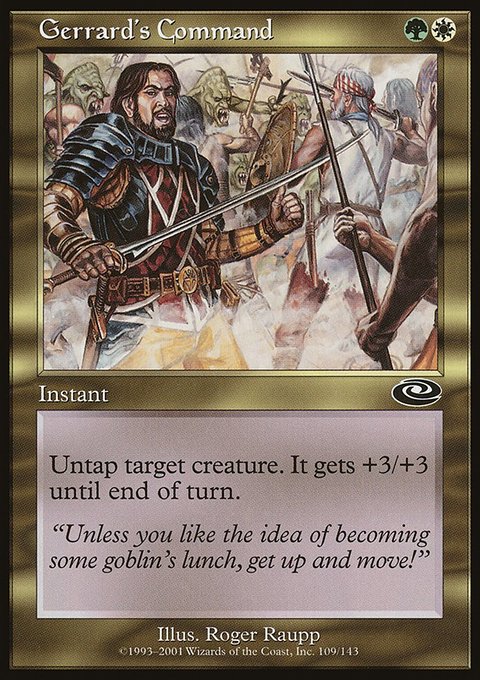 Gerrard's Command, Planeshift #109, Magic: The Gathering card